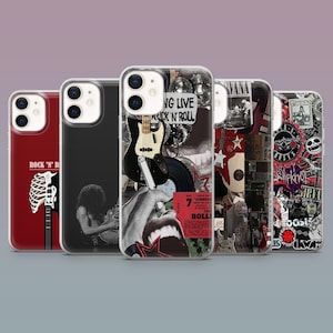 Hard Rock Phone Case Grunge Punk Rock And Roll Cover for iPhone 16,15,14,13,12 SamsungS25Fe,S24,S23,S22,A16,A26, Pixel 9Pro,8A,7