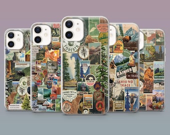 National Park Phone Case Camping Nature Hiking Cover for iPhone 16,15,14,13,12 SamsungS25Fe,S24,S23,S22,A16,A26, Pixel 9Pro,8A,7