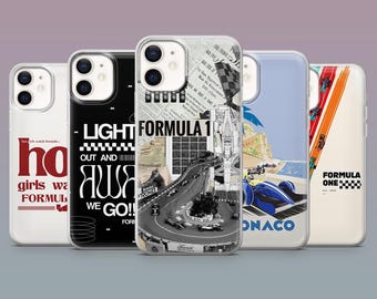 Formula Phone Case F1 Competition Grand Prix Cover for iPhone 16,15,14,13,12 SamsungS25Fe,S24,S23,S22,A16,A26, Pixel 9Pro,8A,7