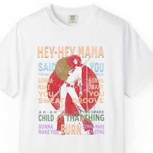 Black Dog Lyric T Shirt, Led Zeppelin Inspired Design, Vintage Rock Vibe, White Comfort Colors Tee