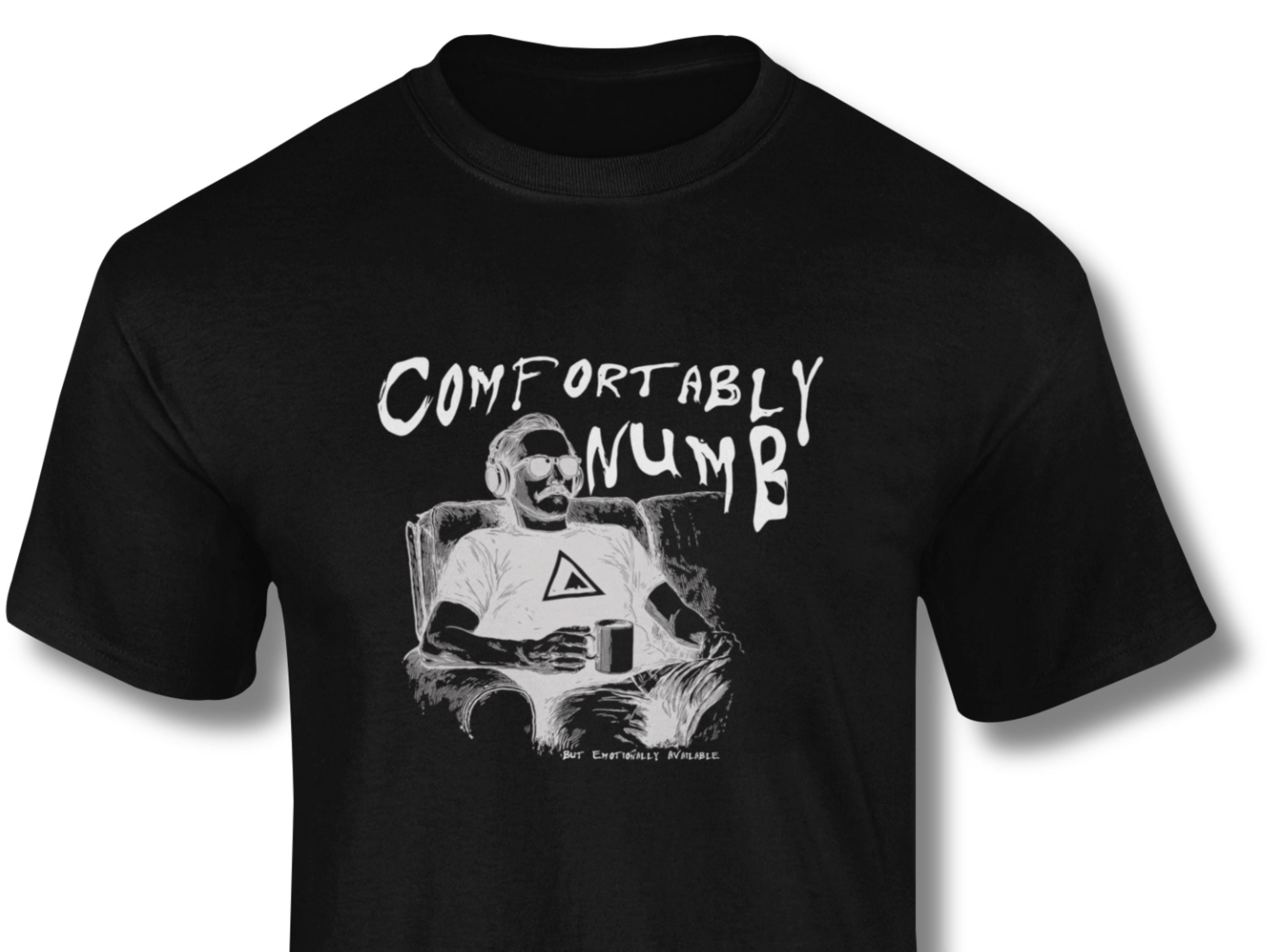 David Gilmour Comfortably Numb T Shirt Pink Floyd Comfortably