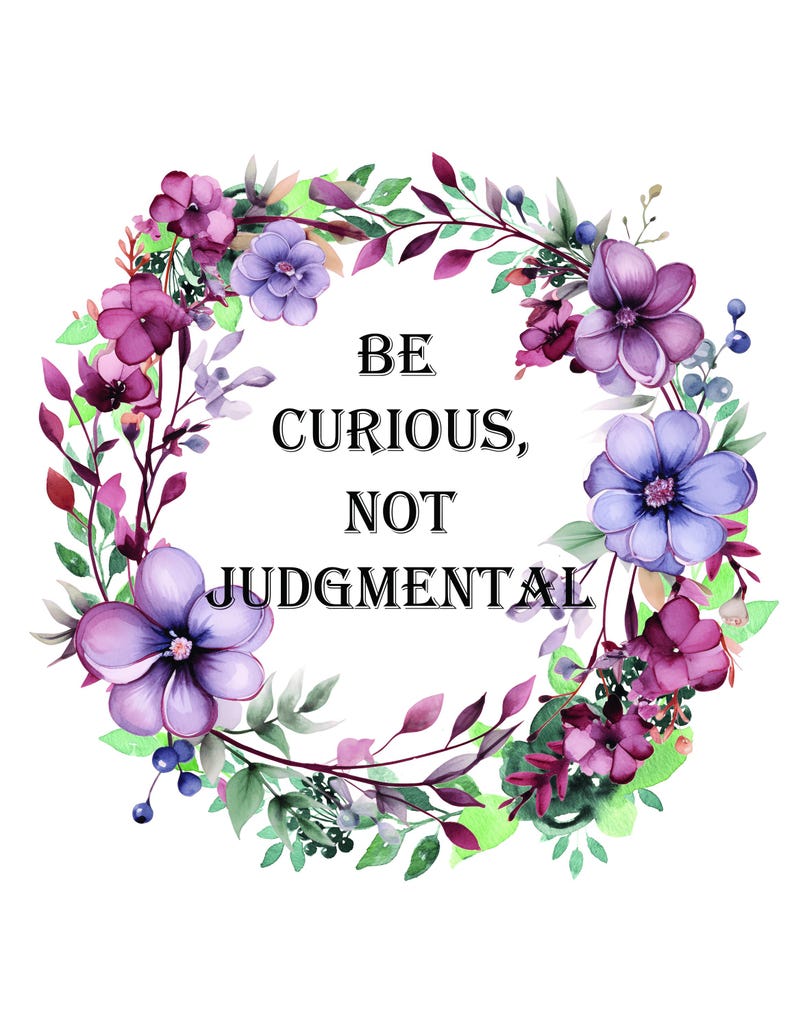 Ted Lasso Quote Print: Be Curious Not Judgmental - Inspirational Wall ...
