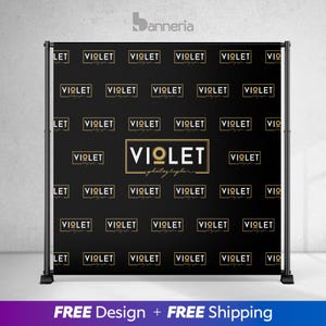 Custom event Backdrop, Personalized Banner, Printed for any occasion. Corporate events, bridal, baby shower, birthday, wedding, Party Decor