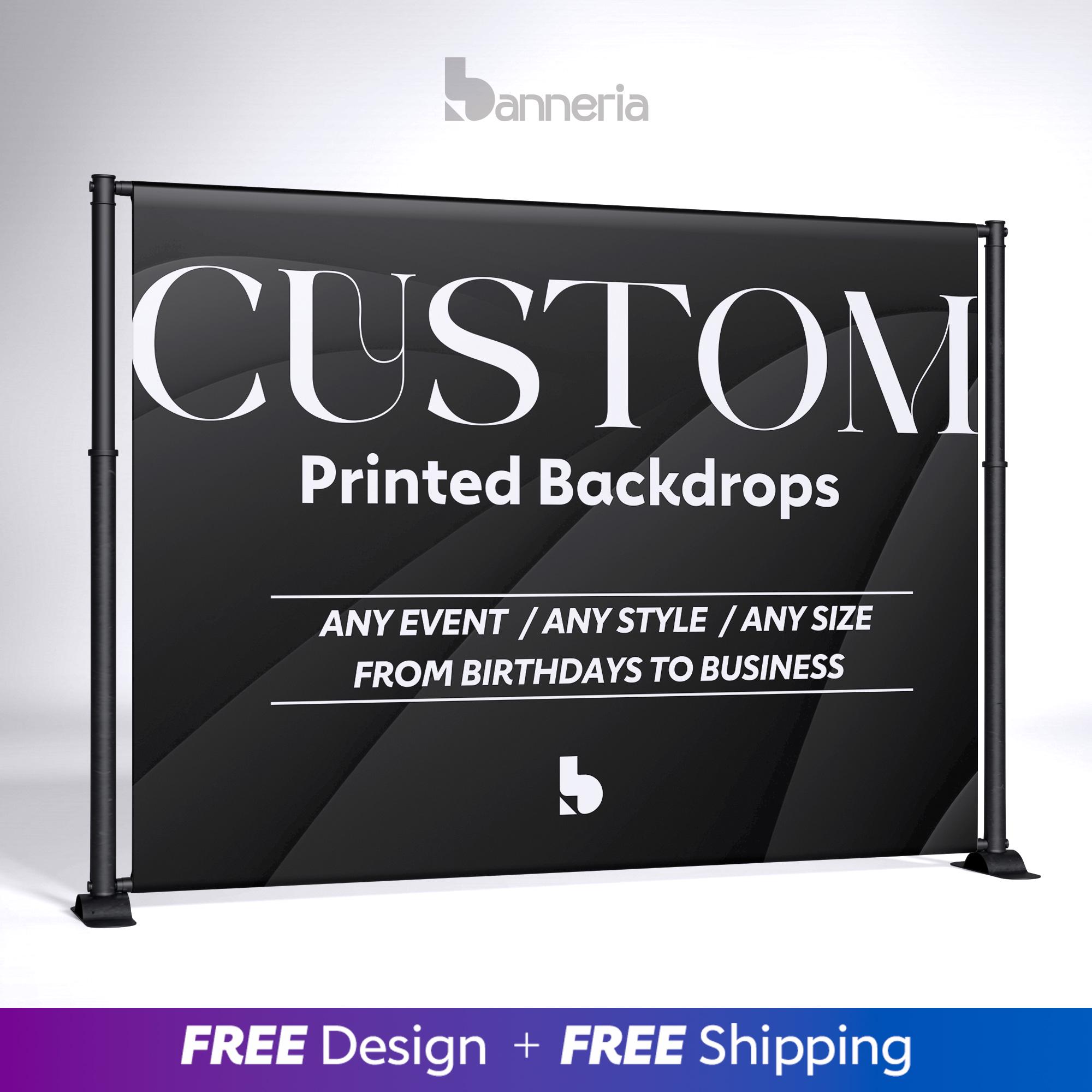 Custom Event Backdrop, Personalized Printed Banner, Party Decor - Etsy
