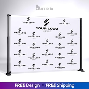 Custom event Backdrop, Personalized Banner, Printed for any occasion. Corporate events, bridal, baby shower, birthday, wedding, Party Decor