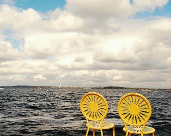 Union Terrace Seats for Two // 8x10 Madison Wisconsin Photography // Midwest Art