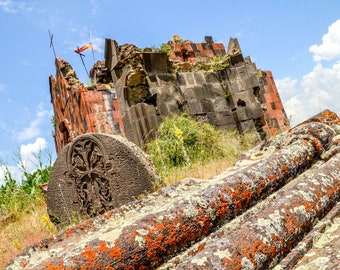 Monastère de Havuts Tar // Photographie de voyage 5 x 7 // Impression arménienne