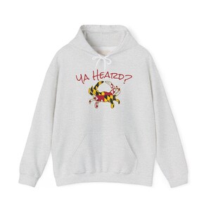 Maryland Crab Hooded Sweatshirt: State Pride MD Souvenir