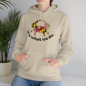 Maryland Crab Hoodie: State Flag Pride, MD Souvenir