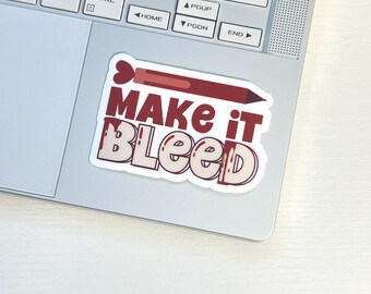 Make it bleed sticker for editors