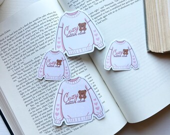 Cozy editor club pink sweater sticker for editors (winter collection)
