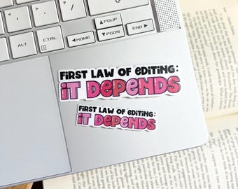 First rule of editing sticker for editors
