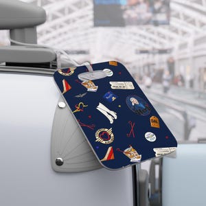 LUV Airline Luggage Tag  Retro Flight Attendant Bag Tag Herb Kelleher Salute | Aviation Travel Accessory | Southwest Inspired
