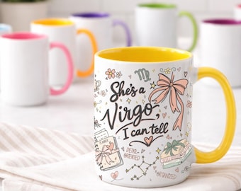 Zodiac Sign Mug, Astrology Coffee Cup, Personalized Horoscope Gift, 15 oz Ceramic Mug