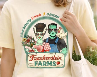 Frankenstein Farms T-Shirt – Spooky Farmers Market Comfort Colors Tee