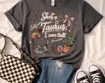 Taurus Zodiac T Shirt, Astrology Graphic Tee, Earth Sign Horoscope Top