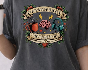 Overstimulated Moms Club Shirt, Soft Chews Since Day One, Funny Mom Tee