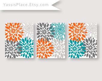 floral burst wall art