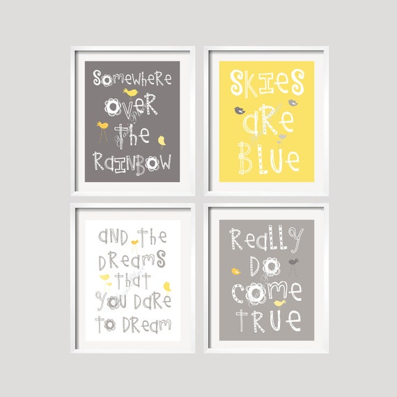 Baby Boy Wall Art Prints Nursery Decor Somewhere Over the Etsy