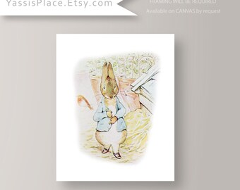 Peter Rabbit Nursery - Beatrix Potter Wall Art Print Decor Baby Boy Girl Storybook Bedroom Story Tale Playroom Decor YassisPlace (PR-001-03)