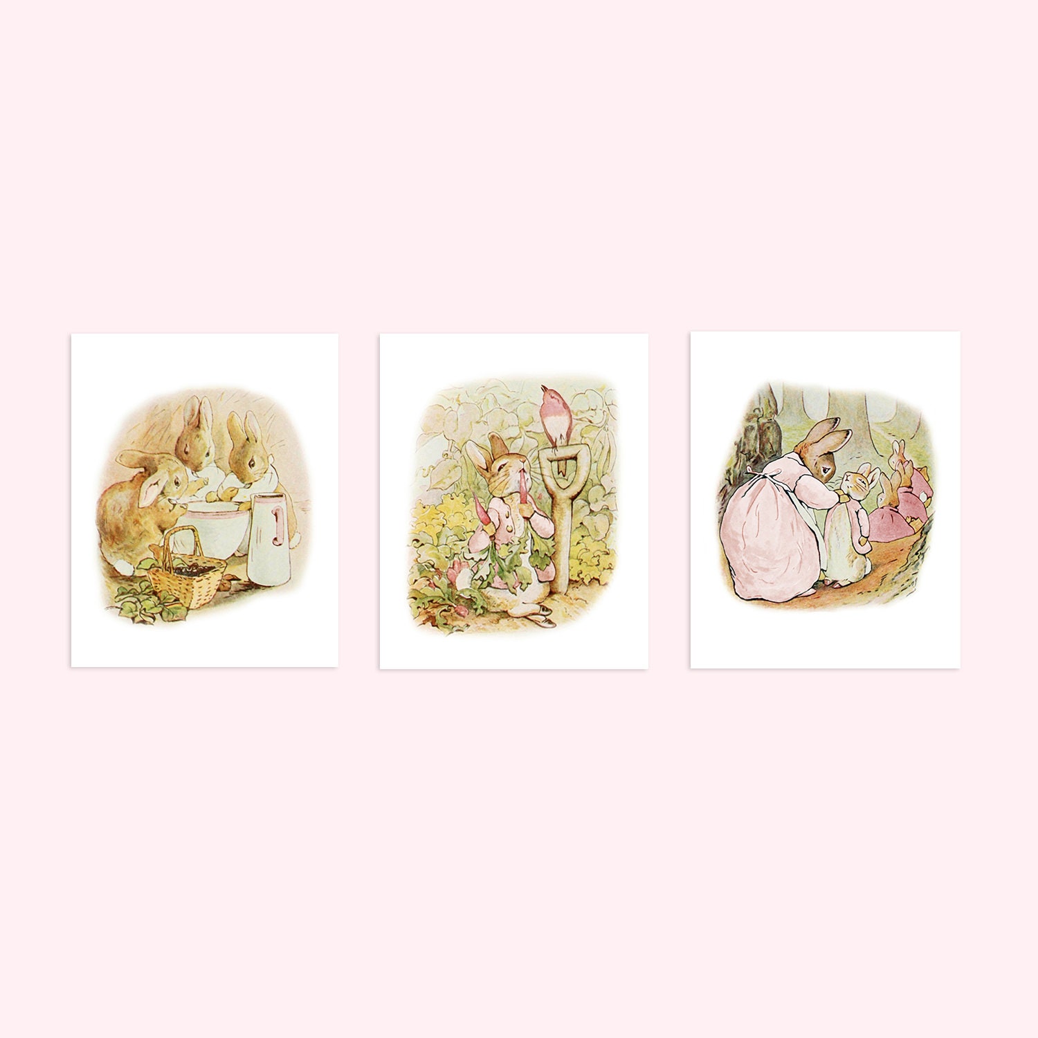 Peter Rabbit Nursery Decor Beatrix Potter Art Prints Baby Boy Girl ...