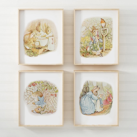 PETER RABBIT Wall Art Peter Rabbit Prints Vintage Boy Nursery Etsy