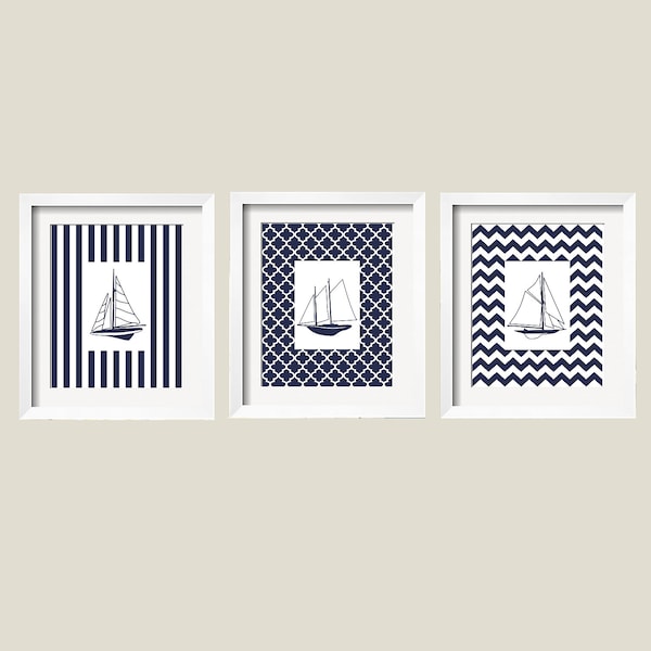 Modern Nautical Art Etsy