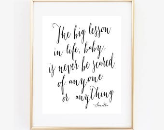 Frank Sinatra Inspirational Art Print Quote, Modern Script Art, Anniversary Gift Wedding Decoration, Handwritten style GF-007 CF