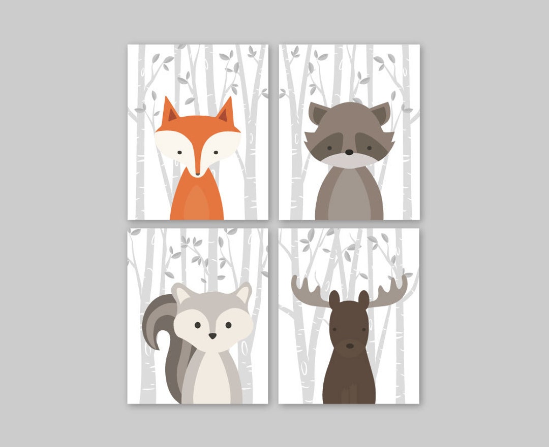Urban Barn Birch Forest Animal Prints