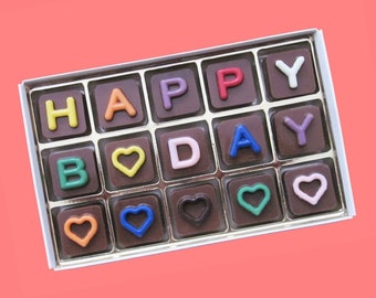 Customized Birthday Gifts for Her Him Chocolate Says Happy Birthday Gifts for Men Personalized Bday Gift for Women Men Unique Gift Idea