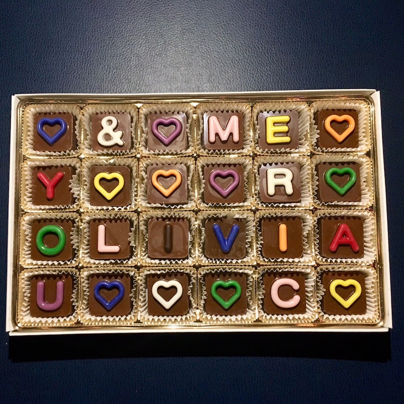 Handmade Chocolate Message Customized Parents Gift for Coworker Personalized Sibling Birthday Gift Grandchild Gift for Couple Wedding Gift image 5