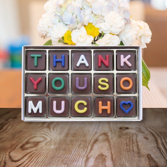 Thank You So Much Chocolate Message Thank You Gift For Doctor Etsy