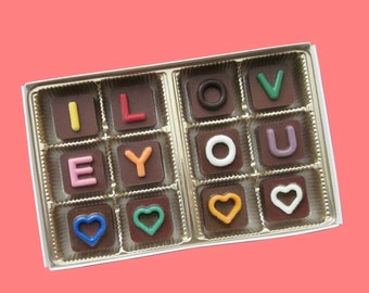 Personalized Chocolate I Love You Gift for Wife Valentines Gift for Him Valentines Day Gift for Her Girlfriend Anniversary Gift for Husband