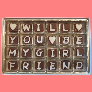 Asking Will You Be My Girlfriend Proposal Gift for Her Ask Would You Be Mine Women Gift Proposal Candy Women Gift Love Gift Chocolate Box
