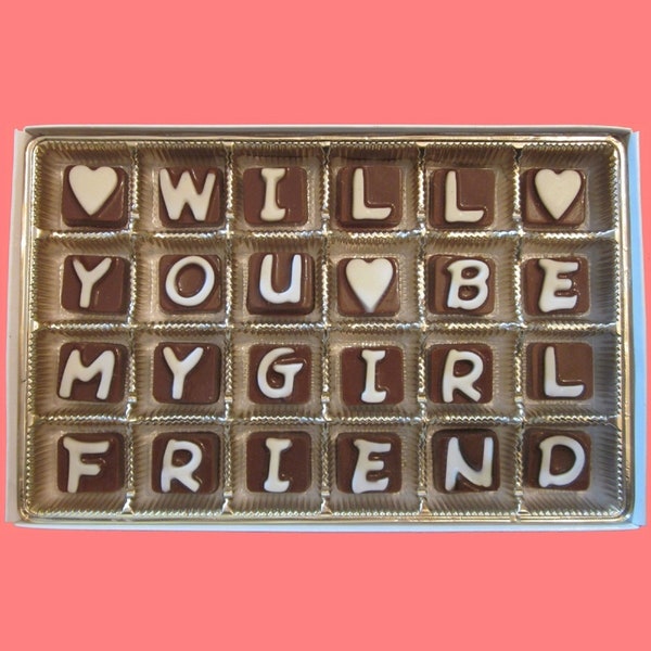 Asking Will You Be My Girlfriend Proposal Gift for Her Ask Would You Be Mine Women Gift Proposal Candy Women Gift Love Gift Chocolate Box