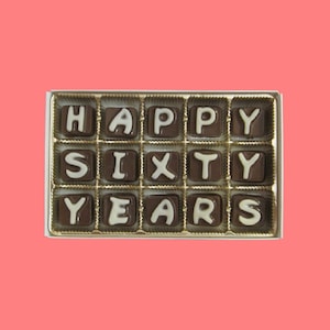 60th Wedding Anniversary Gift for Couple Gift 60 Years Anniversary Gift for Parents 60th Anniversary Gift for Grandparents Gift Chocolate