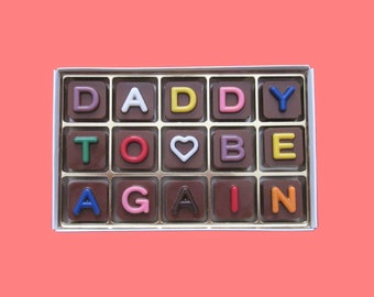 You Are Going To Be A Dad Again Chocolate Gift Pregnancy Reveal to Husband Gift Pregnancy Announcement Gift for Husband Daddy to Be Again