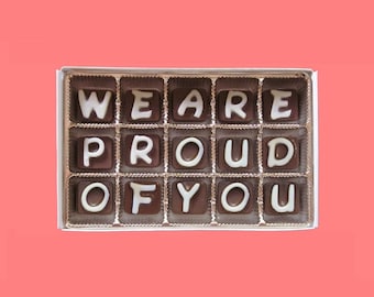 We Are Proud of You Chocolate Gift Box: Congratulations Present