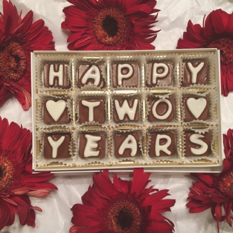 Candy Happy Two Years Anniversary Gift For Boyfriend 2nd Etsy