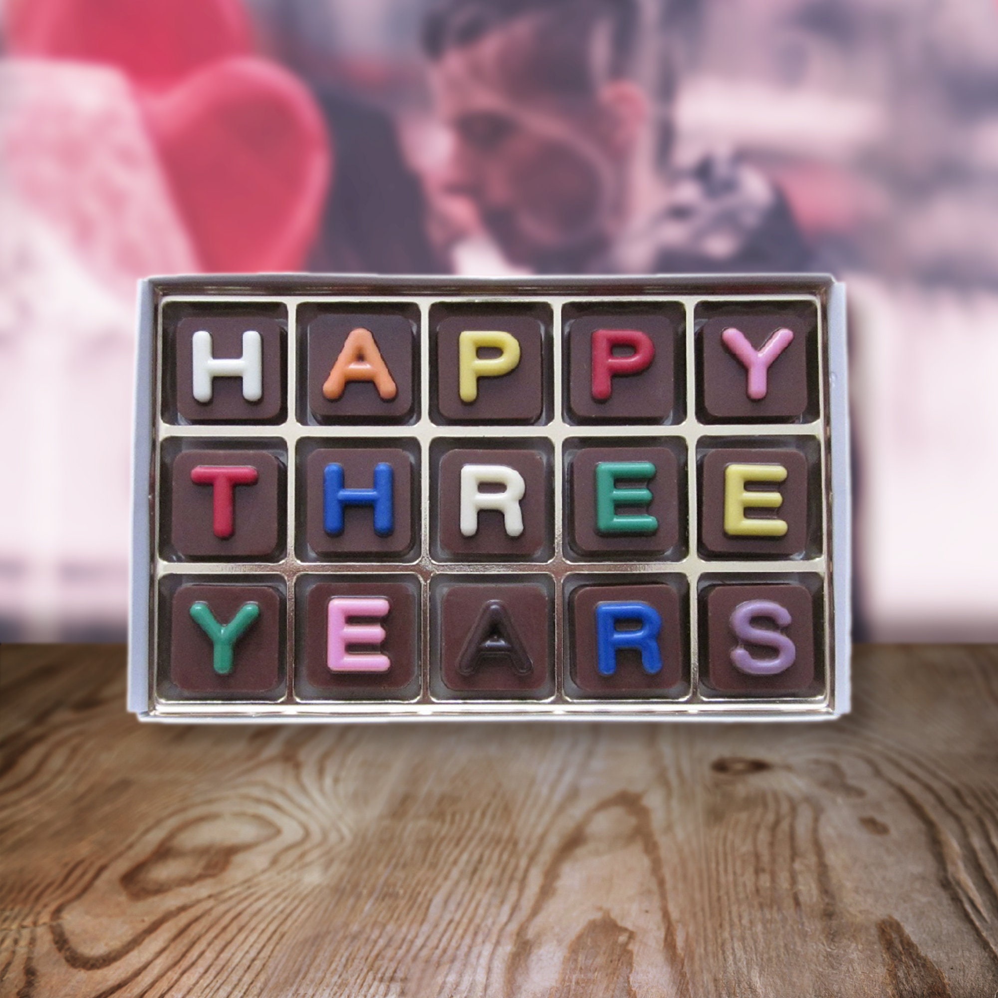 Chocolates 3 Years Anniversary Gifts For Boyfriend Gift 3rd Etsy