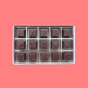 10th Wedding Anniversary Gift for Couple Husband Gift 10 Years Anniversary Gift for Wife Gift Happy Ten Years Chocolate Together Since 2015