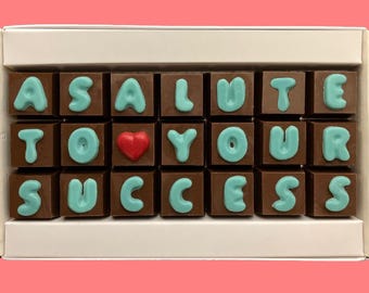 Personalized Chocolate Congratulations Gift Box: New Job, Promotion, Graduation