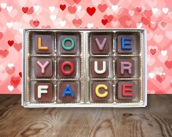 Cute Boyfriend Gift for Girlfriend Valentines Day Gift for Him Funny Valentines Gifts for Him I Love Your Face Men Anniversary Gift for Her