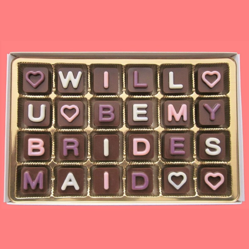 Handmade Chocolate Message Customized Parents Gift for Coworker Personalized Sibling Birthday Gift Grandchild Gift for Couple Wedding Gift image 8