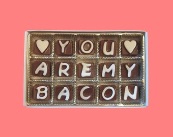 Hilarious Gift for Him Funny You Are My Bacon Chocolate Anniversary Gift for Her Boyfriend Gift Girlfriend Birthday Gift for Husband Unique