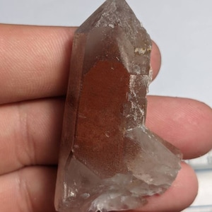 Big Hematite Included Quartz Crystal, Orange River South Africa