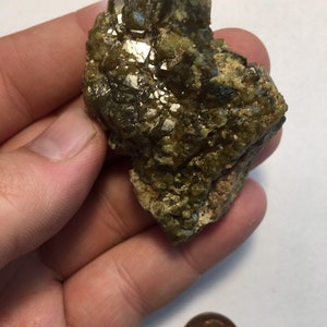 Natural Demantoid Garnet Crystal Cluster