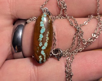 Number 9 Mine, Nevada Turquoise Sterling Silver Necklace