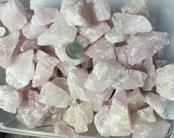 Wholesale 1lb+ Natural Rose Quartz Stones