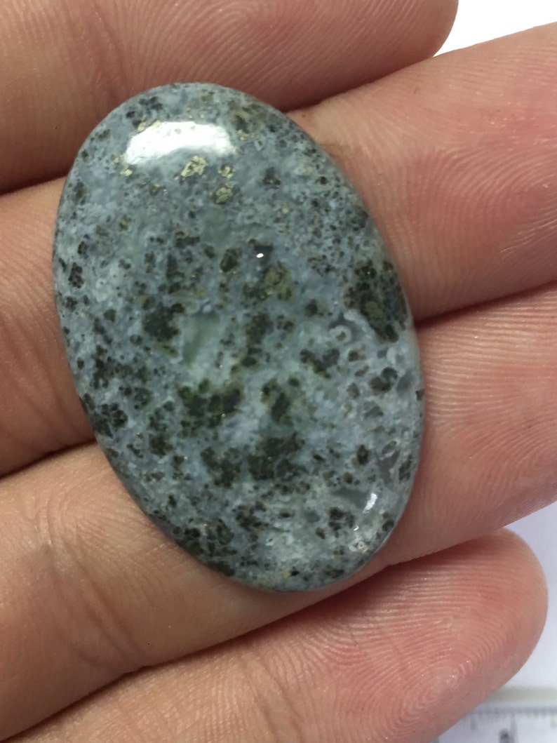 New Stone Oval Fossil Pyrite Cabochon image 2
